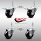 Service Caster 3 Inch SS Hard Rubber Swivel 10mm Threaded Stem Caster Lock Brake SCC, 2PK SCC-SSTSTTL20S314-HRS-M1015-2-S-2 - alternate 3